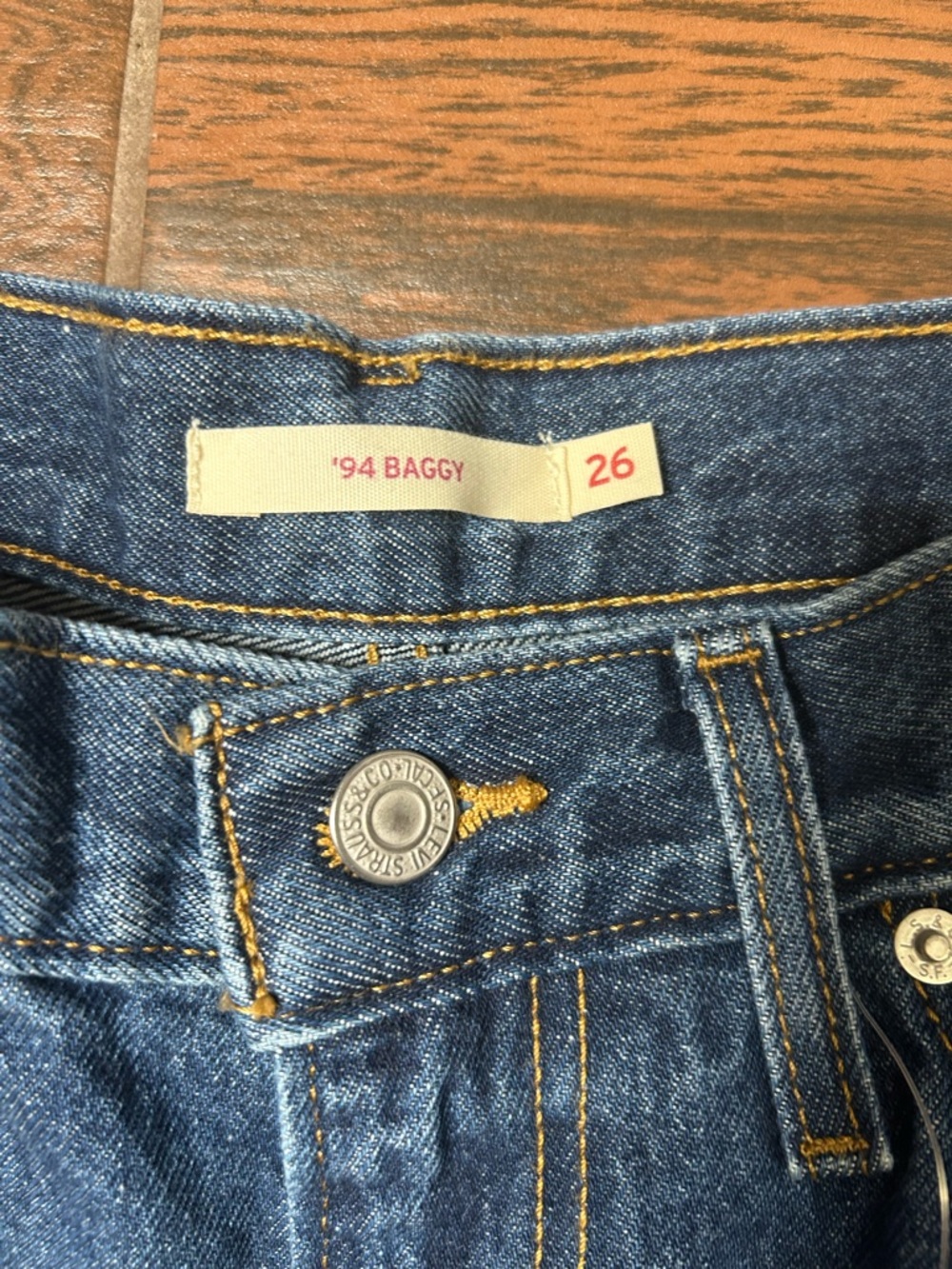 Levi’s Wide Leg 94 Blue Baggy Denim Jeans - Picture 3 of 6